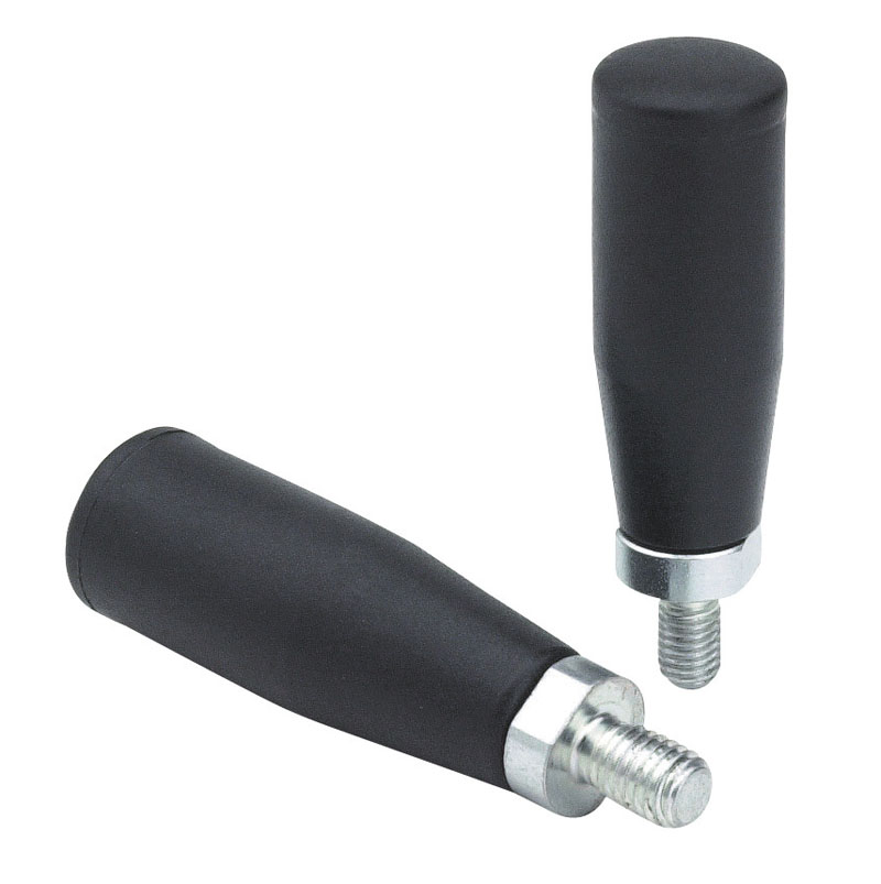 Leschhorn M145 Drehbare Zylindergriffe  H 69; d 18; Gewinde d1 M10X15; Kunststoff PA, schwarz - Boteco M145 Drehbare Zylindergriffe