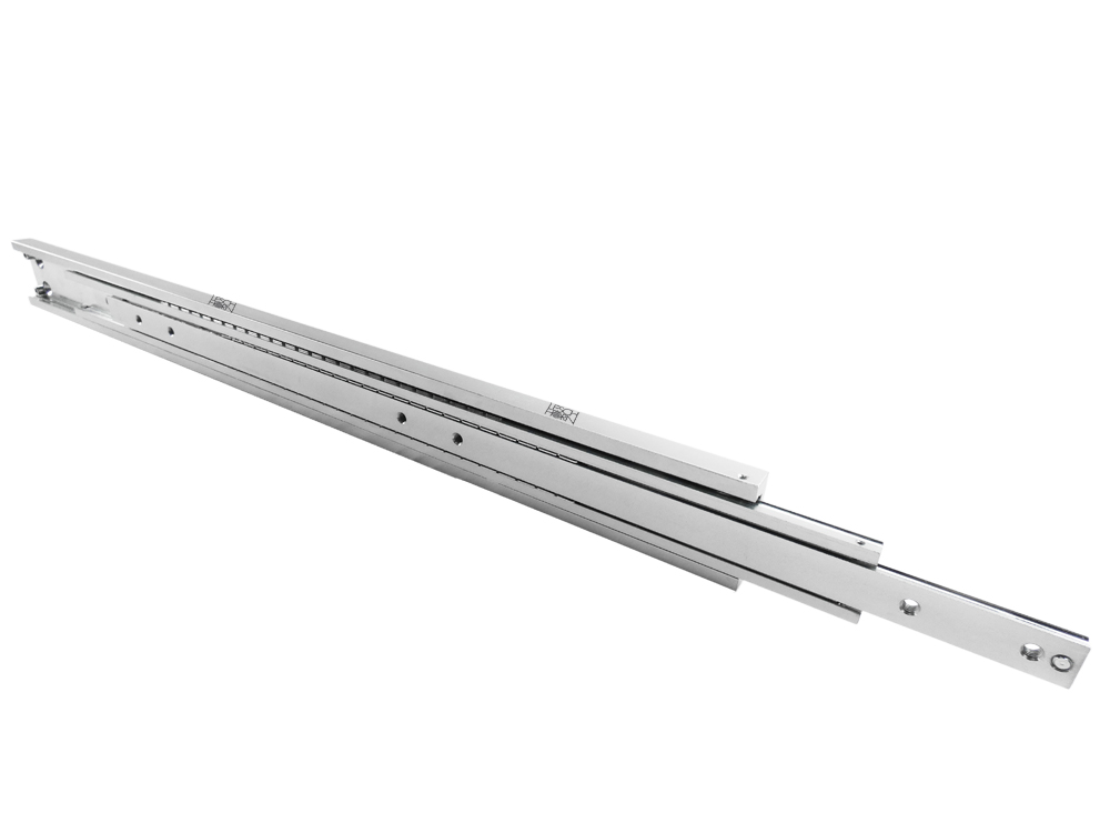 Leschhorn HP2CV 10032-0300-GS-ST Hochpräzise Schwerlast-Teleskopschienen, 2C-Profil 100x32, Vollauszug, A=300, GS: Gewinde M8/Senkbohrung für M8, Lastwert 820kg, Stahl verzinkt - HP2CV10032 Hochpraezise Schwerlast Teleskopschiene 2C-Form