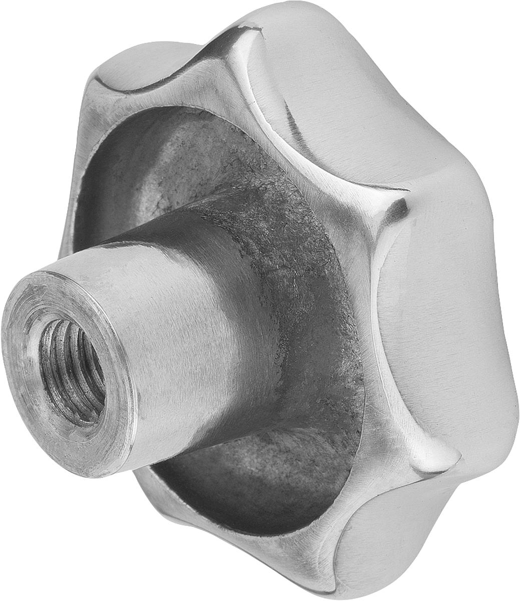 Norelem 06192-540082 STERNGRIFF FORM E, D1=40, D5=M8, ALU, POLIERT - 06192-540082 STERNGRIFF FORM E - D1 40 - D5 M8 - ALU - POLIERT