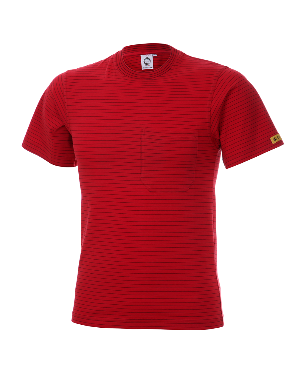 MIMOZA 220-A110-005 MIMOZA ESD T-Shirt weiß XL, Aus Baumwolle und Leitgarn hergestellt - MIMOZA ESD T-Shirt rot