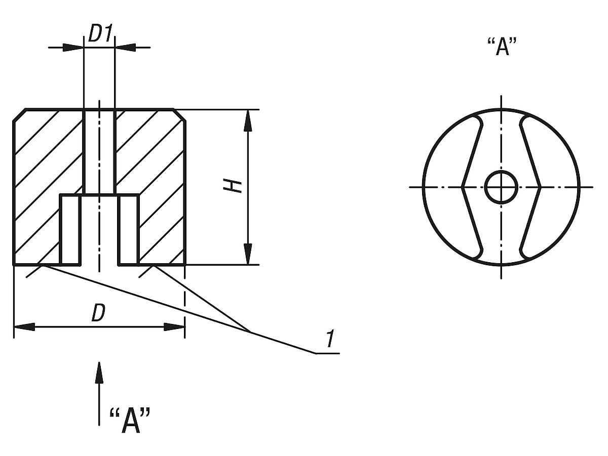 Kipp K0559.03 KNOPF MAGNET D=25, L=16 - K0559 Knopf Magnete - Massblatt