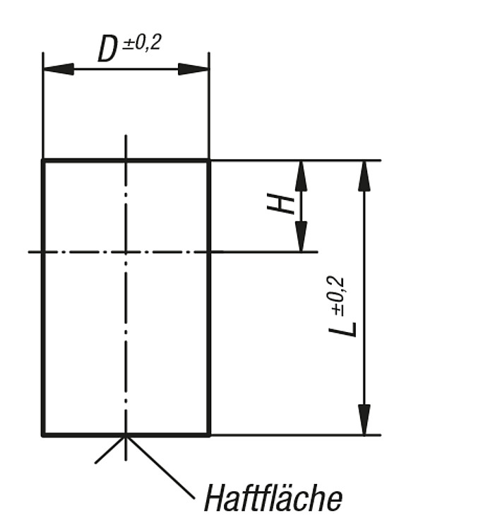 Kipp K0546.01 HALTEMAGNET RUND, STABGREIFER, D=6, L=20 - KIPP K0546 Haltemegnete rund -Stabgreifer- aus AINiCo ohne Passungstoleranz