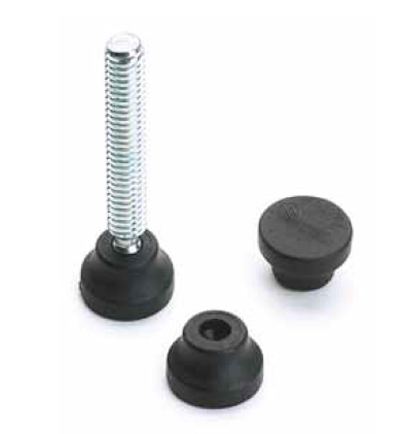 Leschhorn P820 Gelenkfüße  D3  26; d 18; Gewinde d1 M08; Kunststoff PA, schwarz, - Boteco P820 Gelenkfuesse