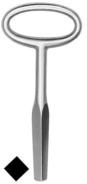 AMF 82G Doppelfensterschlüssel, Vierkant: 6,5 - 8,5 mm, Länge: 110 mm - LE 82G Doppelfensterschluessel -Abbildung