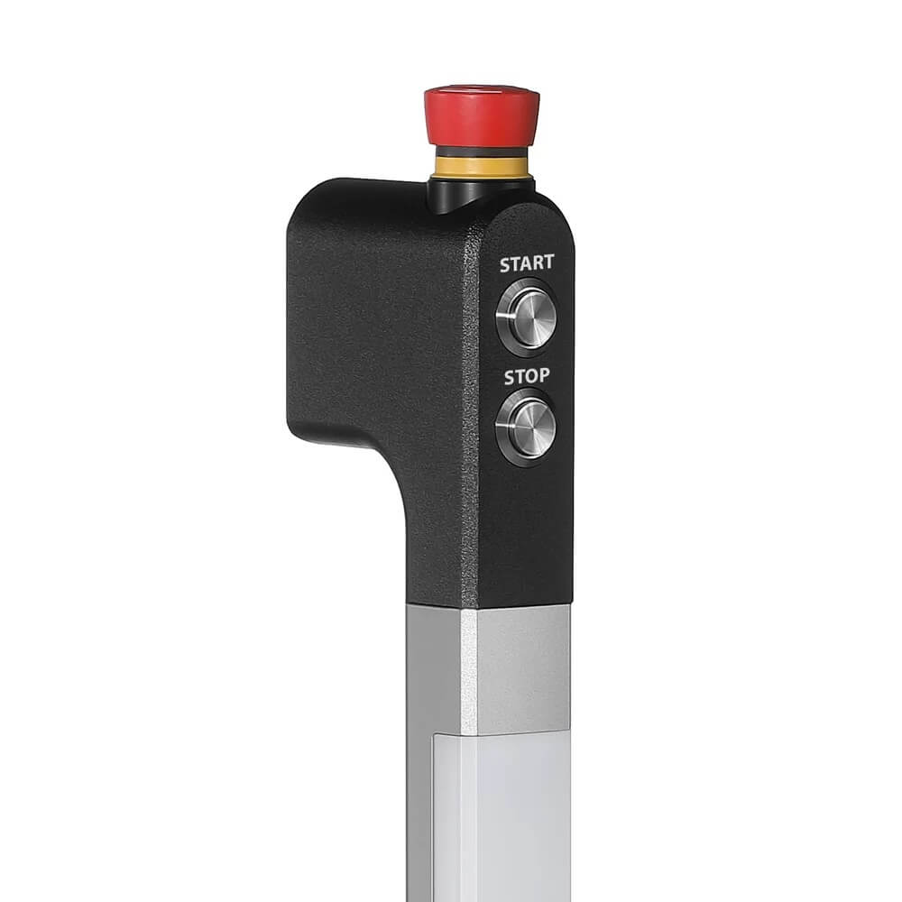 Leschhorn FG13-LL12.700.S11 Funktionsgriffe mit großflächig beleuchtbarem Griffsteg, A= 700mm, Typ: FG13-LL12 - 2 Drucktaster ohne Not-Halt - LE FG13-LL Funktionsgriffe mit grossflaechig beleuchtbarem Griffsteg-Ansicht 2