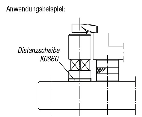 Kipp K0860.08003 DISTANZSCHEIBE GESCHLIFFEN      BR D=24, D1=9, S=3 - KIPP K0860 Distanzscheiben geschliffen