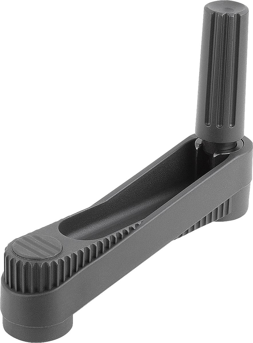 Norelem 06500-2314 NOVO.GRIP HANDKURBEL ZYL.GRIFF UMLEGBAR, GR.3, A=125, SW 14 - 06500-2314 NOVO-GRIP HANDKURBEL ZYL-GRIFF UMLEGBAR - GR-3 - A 125 - SW 14