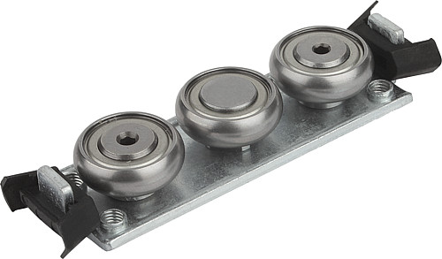 Norelem 21320-120080 ROLLENFÜHRUNGSWAGEN, FESTLAGER IN KOMPAKTAUSFÜHRUNG - Norelem 21320-FK Festlager Kompaktausfuehrung