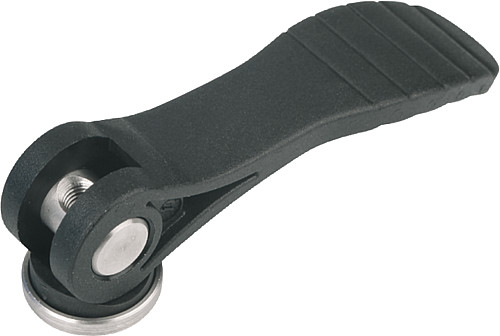 Kipp 04232-1521106 EXZENTERHEBEL GR .1  M6, MIT KUNSTSTOFFGRIFF - Norelem 04232-IG Exzenterhebel mit Kunststoffgriff mit Innengewinde - Stahl oder Edelstahl