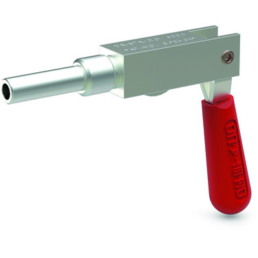 DESTACO 6024 Schubstangenspanner mit rotem Griff, Haltekraft 9340N, Hub 19mm, Gewinde 3/8-16, Stahl - DESTACO 6024-MM Schubstangenspanner Einbau Haltekraft 9340 - Hub 19mm