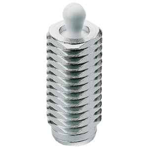 Halder 22150.0310 Seitendruckstück mit Gewinde und Stahlstift, ohne Abdichtung M 12 x 11.5, / 20 N - Seitendruckstuecke Seitendruckstueck - mit Gewinde und Stahlstift