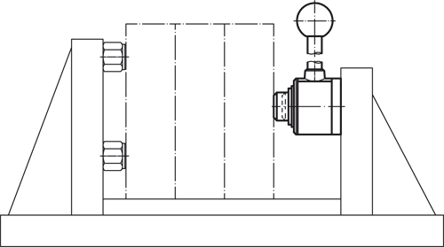 Halder 23260.0014 Spannelement actima mit durchgehender Bohrung, links - Druck / rechts - Zug - Spannelemente actima Spannelement actima mit Querachse in der Bohrung