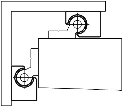 Norelem 21240-0600 GLEITWAGEN DRY LIN® W, FESTLAGER - Norelem 21240 Gleitwagen DryLin W