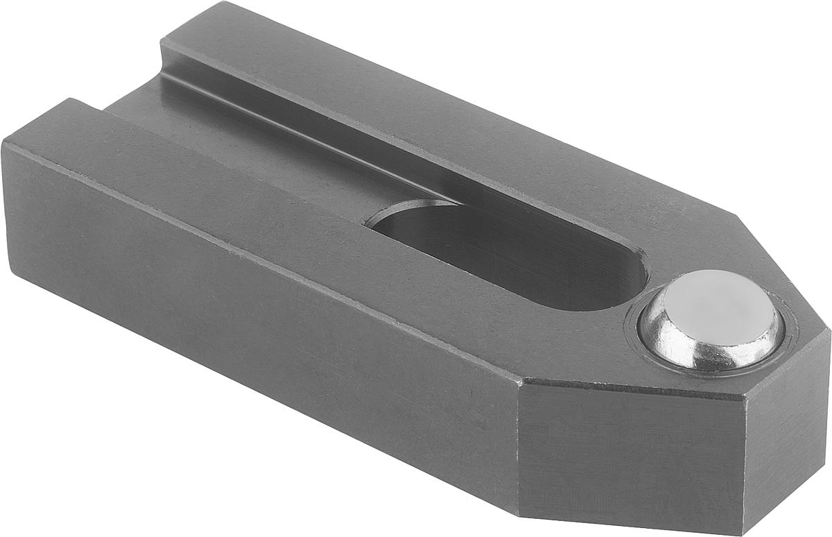 Norelem 04081-10 SPANNEISEN MIT ABGEFLACHTER KUGEL, FÜR SCHRAUBE M10, L=80 - 04081-10 SPANNEISEN MIT ABGEFLACHTER KUGEL - FUER SCHRAUBE M10 - L 80