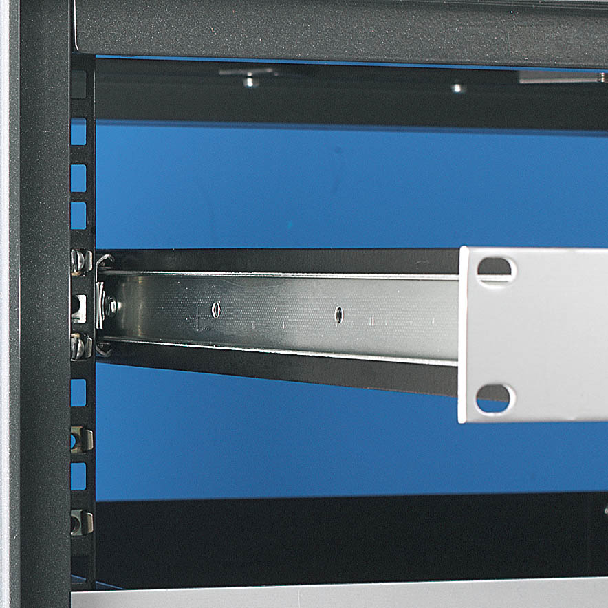 Accuride DZ0201-0026 Teleskopschienen 75% Teilauszug, 9,5x35,3, SL 660, TR 481, 30kg, hell verzinkt - 0201 Accuride Teleskopschiene Anwendungsbeispiel