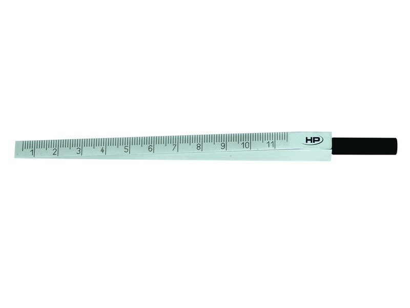 Helios Preisser 0598105  Messkeil Spezialstahl: Messbereich 2-7 mm, Ablesung 0,1 mm - Helios Preisser 0598 Radienschablone