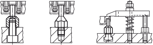 Halder 22680.0476 Auflagebolzen Stiftform, 30 x M 10 x Ø 8 mit Innengewinde - Auflagebolzen Auflagebolzen - Stiftform - 30 x M 6 x Durchmesser 4 - mit Aussengewinde mit Aussengewinde -Bild 1-