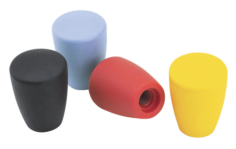 Leschhorn I108 Konusknöpfe  D 43; d 27; Gewinde d1 M12; Kunststoff PA, schwarz - Boteco I108 Konusknoepfe