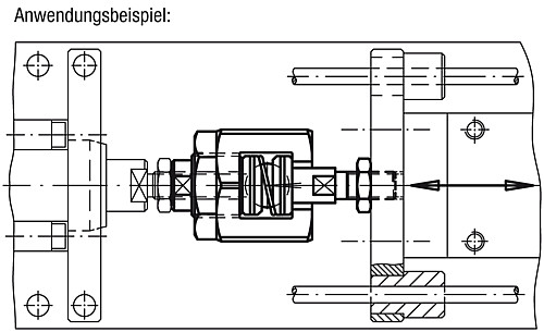Norelem 23454-06 SCHNELLSTECKKUPPLUNG MIT, WINKEL  U. RADIALVERSATZAUSGLEICH - Norelem 23454 Schnellsteckkupplungen mit Winkel und Radialversatzausgleich