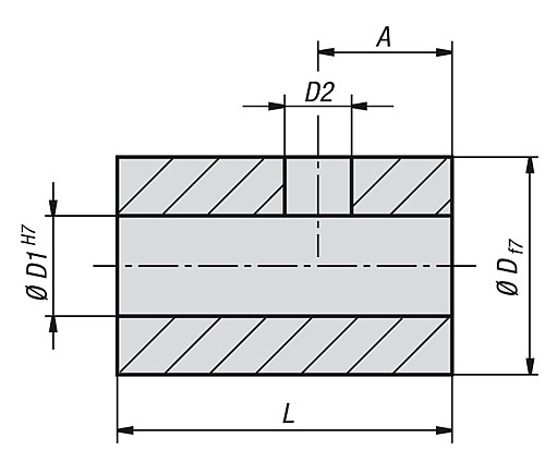 Norelem 21940-1006 REDUZIERHÜLSE, D=10, D1=6 - Norelem 21940 Reduzierhuelsen