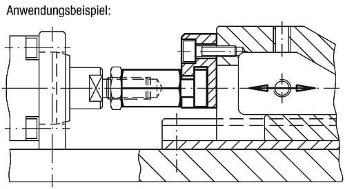Kipp K0710.161 SCHNELLSTECKKUPPLUNG MIT RADIAL , VERSATZAUSGLEICH UND ANSCH - KIPP K0710 Schnellsteckkupplungen mit Radialversat