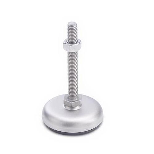 Ganter 31-100-M10-100-B1-S EDELSTAHL-STELLFUß - GN 31 Edelstahl Stellfuesse - mit Gummiauflage-Abbildung