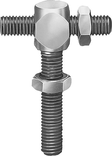 Kipp K0820.08 SCHRAUBANSCHLAG VERSTELLBAR  M8, - KIPP K0820 Schraubanschlaege verstellbar