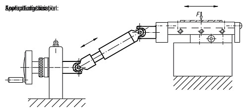 Leschhorn 09156.2-20x12 AUSZIEHBARE KREUZGELENKWELLE d1=12, d2= 20, ohne Nut, geschlossene Länge = 260mm, X= 90mm, mit Wellengelenke DIN 808 - LE 09156 Ausziehbare Kreuzgelenkwellen - Ausfuehrung grob - Anwendung