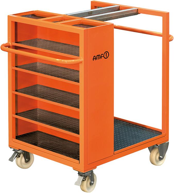 AMF 6470 Spannmittel-Werkstattwagen, Belastung: 400 Kg, Tiefe: 80 cm, Breite: 123 cm, Höhe: 126 cm - LE 6470 Spannmittel-Werkstattwagen -Abbildung