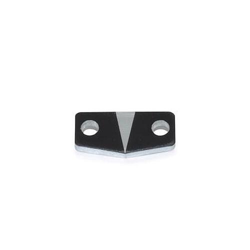 Ganter 711.1-KUS KUNSTSTOFF BEZUGSPFEIL - GN 711-3 Bezugspfeil fuer Massstaebe - Aluminium-Abbildung