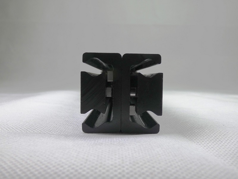 Leschhorn HPDT 28-130 Doppel-T-Form Hochpräzise Teleskopschienen, Lastwert Cy= 236 N, Länge= 130, Hub= 148 mm, Bohrung M5,  Profil 28x26, Material Schiene und Läufer Wälzlagerstahl. - HPDT Doppel T- Profil Schwerlast Teleskopschienen Baugroesse 28