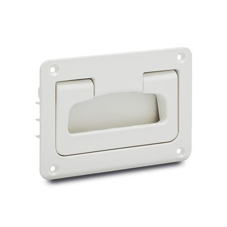 Ganter 825.2-105-WS Schalen Klappgriffe, Kunststoff - GN-825-2-Schalen-Klappgriffe-Kunststoff-WS-weiss-RAL-9002-matt