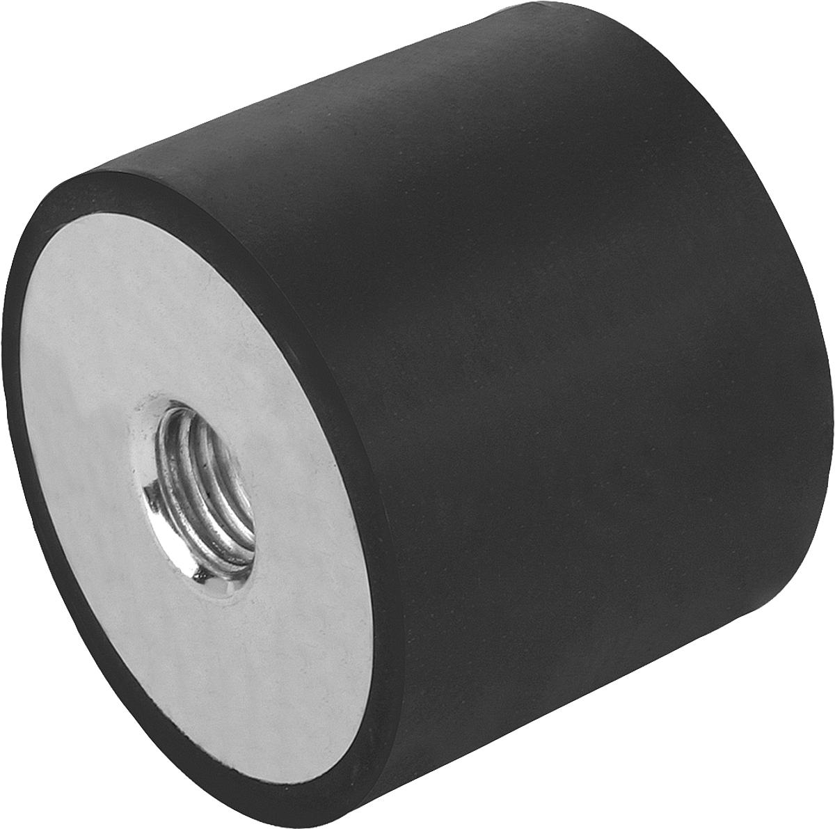 Norelem 26104-01001055 GUMMI METALL PUFFER TYP C, D=10, H=10 - 26104-01001055 GUMMI METALL PUFFER TYP C - D 10 - H 10