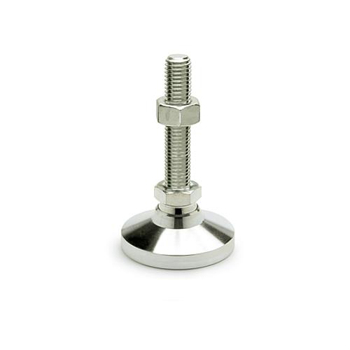 Ganter 343.6-25-M10-50-KR Gelenkfüße, Fuß / Verstellspindel Edelstahl - GN 343-6 Gelenkfuesse - Fuss - Verstellspindel Edelstahl-Abbildung