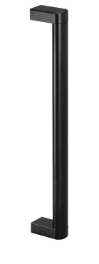 Leschhorn A4-35.250.S04 zusammensteckbare Alu-Oval-Rohrgriffe  A 250,  schwarz eloxiert - Griff aus Einzelelementen, komplett montiert - Leschhorn A4-35 Zusammensteckbare Alu-Oval-Rohrgriffe schwarz eloxiert