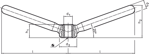 Halder 24470.0810 Spannmutter doppelseitig geschweißt 75,5 aus rostfreiem Stahl - Spannmuttern Spannmutter - doppelseitig - geschweisst 20 x M 10 aus Stahl Stahl