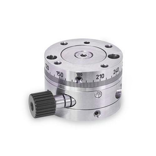 Ganter 900.6-55 DREHVERSTELLER KOMPLETT - GN 900-6 Drehversteller - Edelstahl mit Aluminium Drehknopf-Abbildung