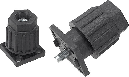 Norelem 27840-300805 GERÄTEFUSS HÖHENVER., FÜR ALU PROFILE !! AUSLAUFMODELL !! NICHT MEHR LIEFERBAR !! - Norelem 27840 Geraetefuesse hoehenverstellbar fuer Aluminium Profile