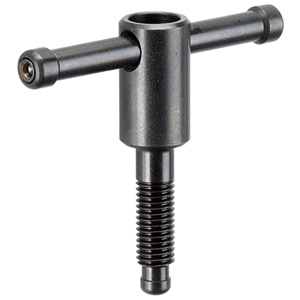 Halder 24500.0118 Knebelschrauben DIN 6306 mit losem Knebel M 16 x 90 mit Druckstück, Form E - Knebelschraube DIN 6306 - mit losem Knebel - M 8 x 50 - ohne Druckstueck - Form D ohne Druckstueck