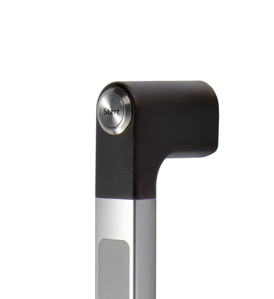 Leschhorn FG4-LL11.375.11 Funktionsgriffe mit 1 Drucktaster (Wechsler) und dreifarbig LED Beleuchtung, A 375. naturfarben eloxiert - LE FG4-LL Funktionsgriffe mit dreifarbig Griffsteg