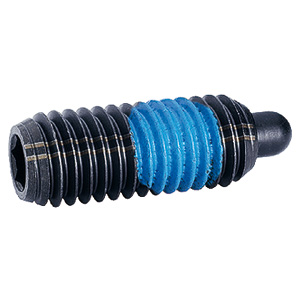 Halder 2B030.0333 Federndes Druckstück mit Bolzen und Innensechskant mit Gewindesicherung UNC 6-32, rostfreier Stahl, Standard-Federkraft - Federnde Druckstuecke Federndes Druckstueck mit Bolzen und Innensechskant - mit Gewindesicherung