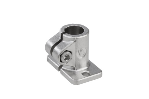 Norelem 29010-118 ROHRVERBINDER MIT FUß M=30 G=50 L=37, FORM:A EDELSTAHL, FÜR RUNDROHRE, A=18,1 - NLM 29010-NI Rohrverbinder Fuss Edelstahl - Form A - Abbildung 1