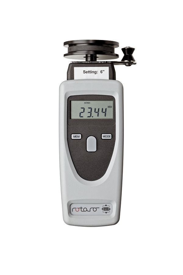 LE70053 redpoint digitale Handtachometer, Messbereich 1-99.999 min-1 RPM, Messgenauigkeit ±0,02 % (bzw.± 1 Digit) , Drehzahlmessung mittels Licht und einer Reflexmarke - LE 70053 rotaro Te Digitaler Handtachometer