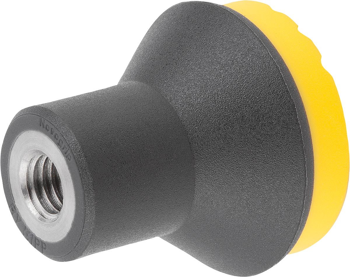 Norelem 06241-0087 NOVO.GRIP PILZKNOPF GR.3  M8       EDELSTAHL, DECKEL RAPSGELB - 06241-0087 NOVO-GRIP PILZKNOPF GR-3  M8       EDELSTAHL - DECKEL RAPSGELB