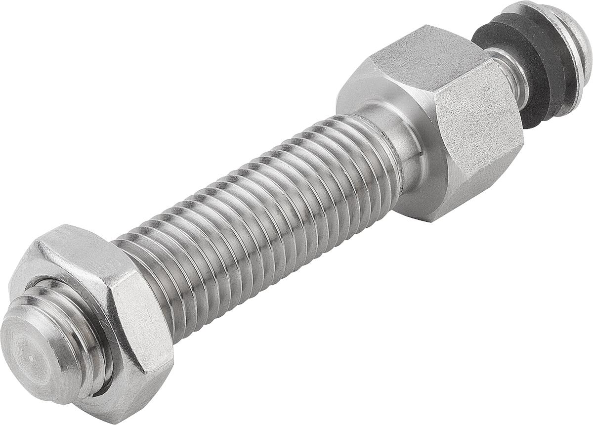 Kipp K0427.161252 GEWINDESPINDEL M16X125, F. STELLFUSS, EDELSTAHL - K0427-161252 GEWINDESPINDEL M16X125 - FUER STELLFUSS - EDELSTAHL
