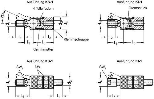 GN 782 Kugelgelenke